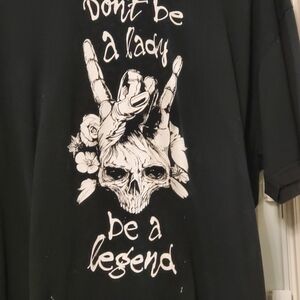 Human UNLIMITED Black Graphic Tee with Skull Design